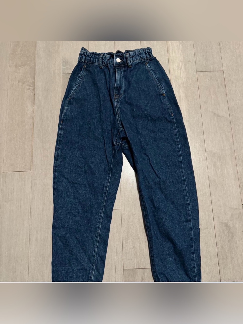 Zara woman’s 's Dark Blue Relaxed-Fit Jeans